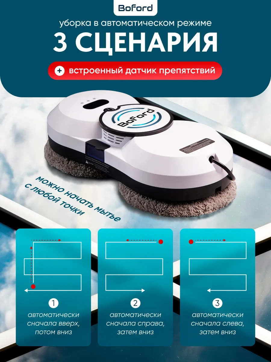 Робот мойщик для окон с распылением мощный