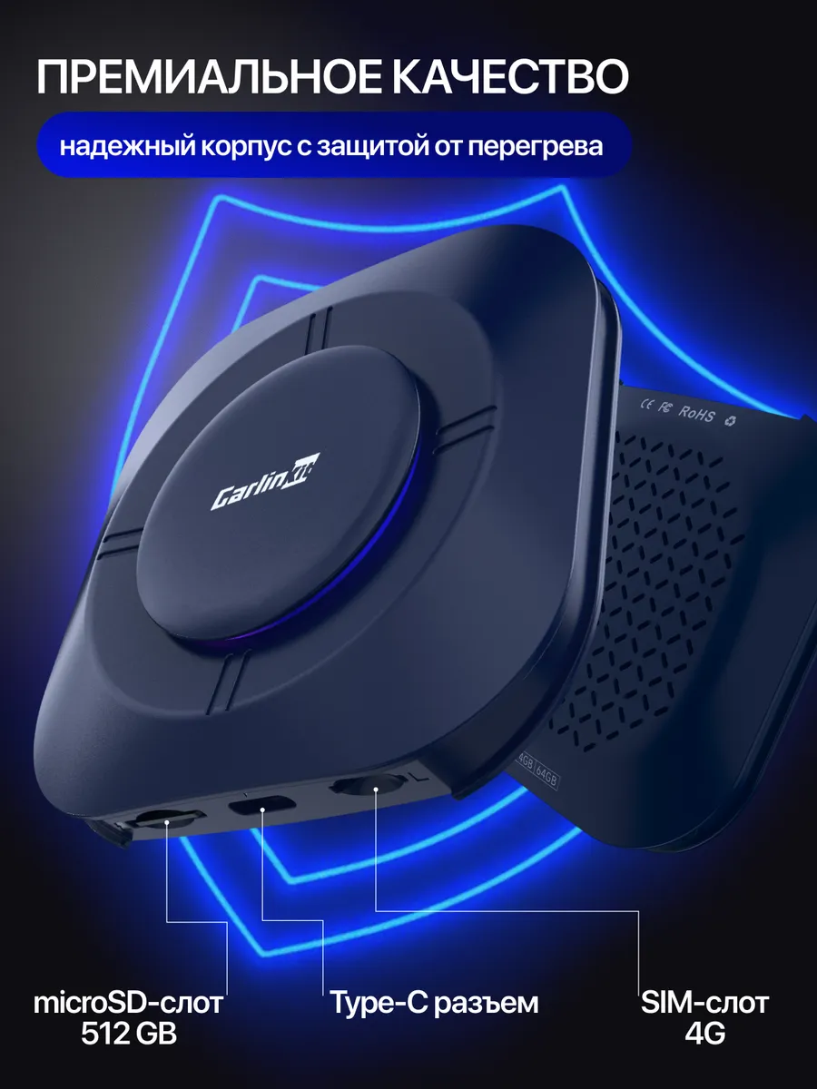 Беспроводной адаптер Carplay Android Auto