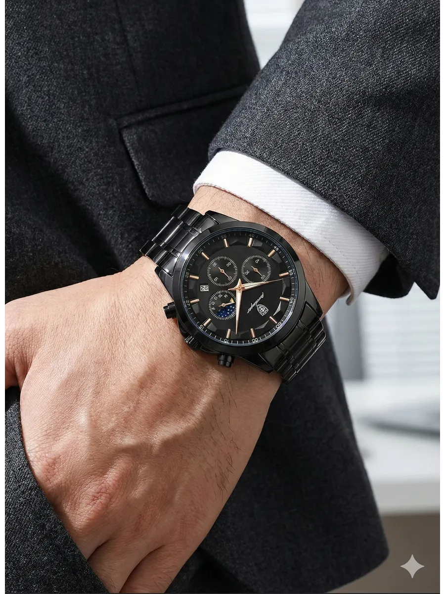 Часы наручные мужские с браслетом